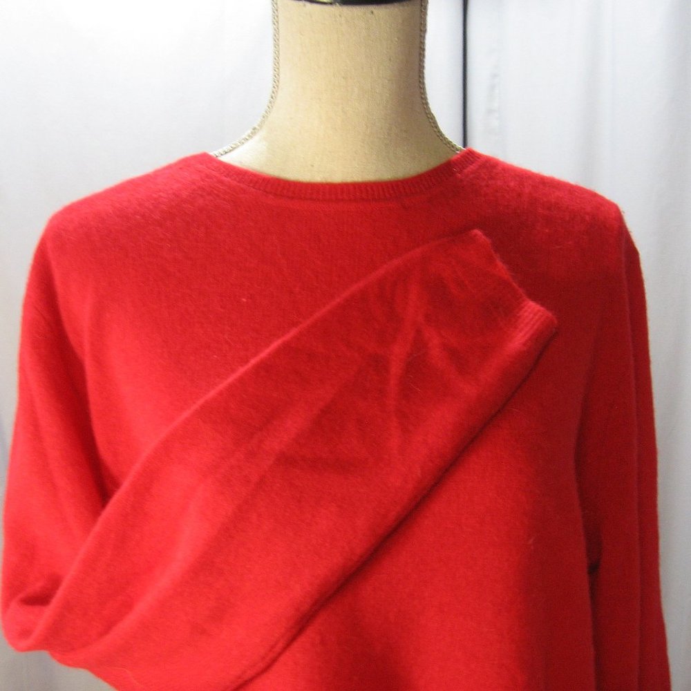 Taharai Red Cashmere Sweater - NWT